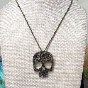 Intricate Sugar Skull Pendant Necklace